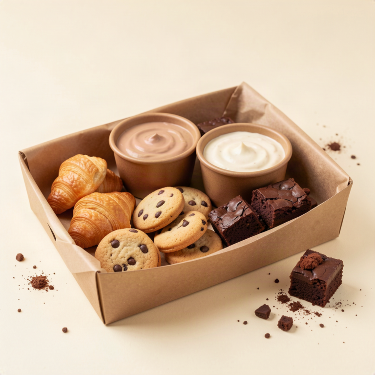 Bite-sized bakery gifting set with dips